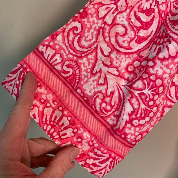 Oscar de la Renta Pink Label Pink Button Down Pajama Top Size XL - Picture 6 of 12